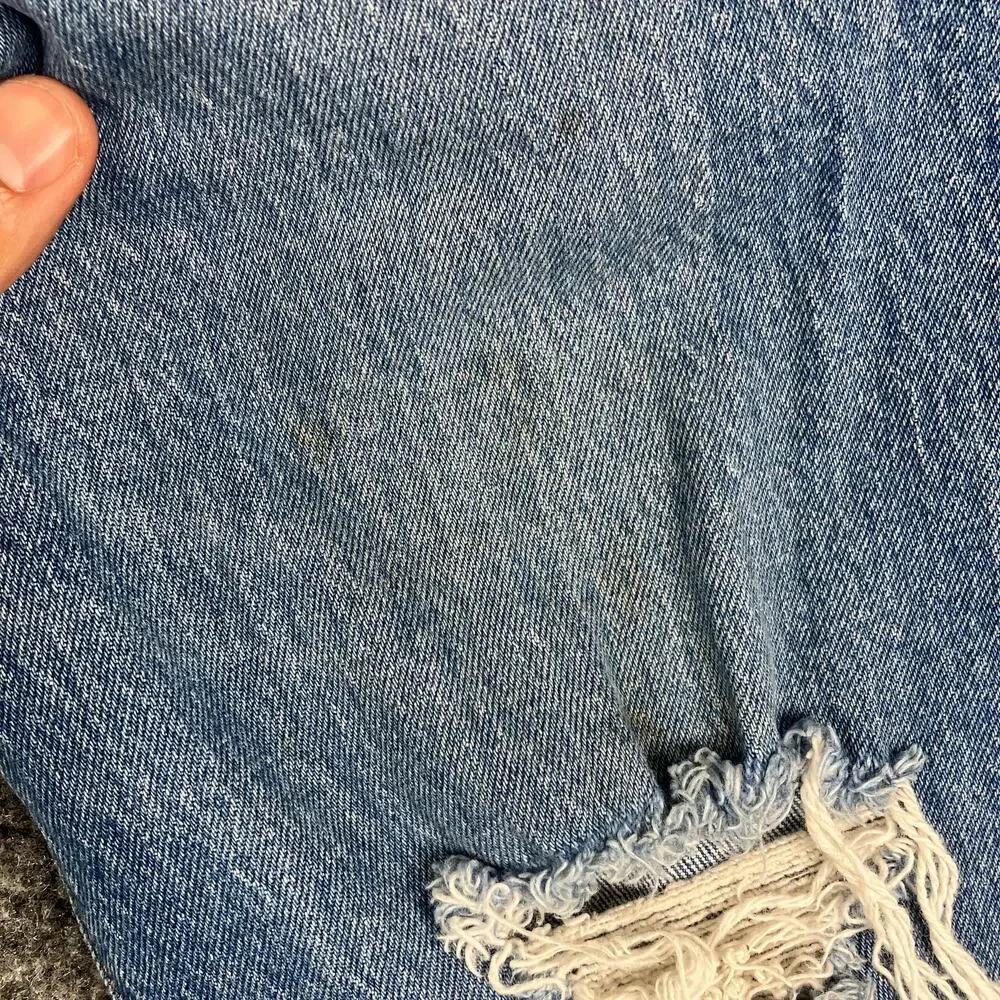Levi's Wedgie Jeans Womens Size 26 Blue High Rise Distressed Button‎ Fly Denim